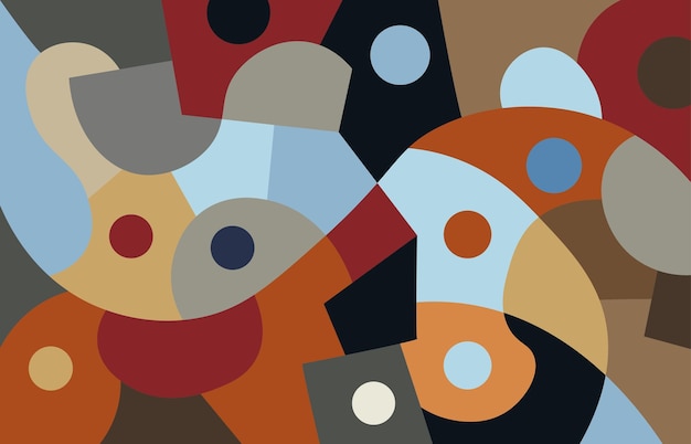 colorido arte abstracto para decoración de paredes