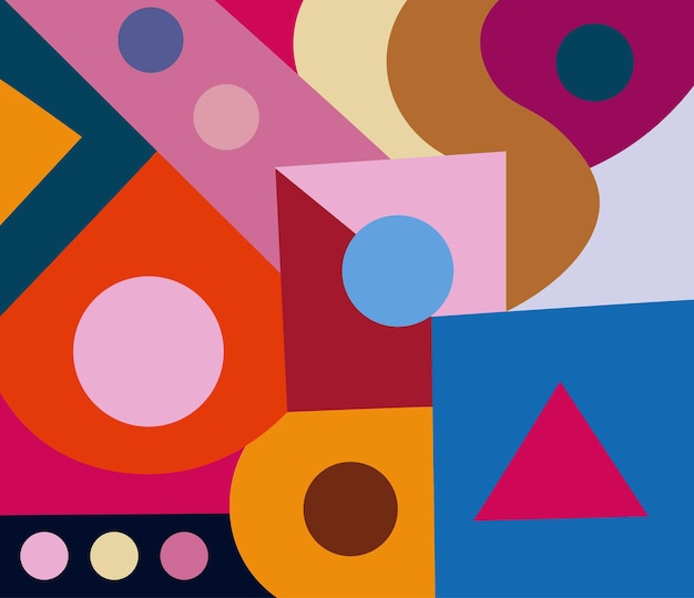 colorido arte abstracto para decoración de paredes