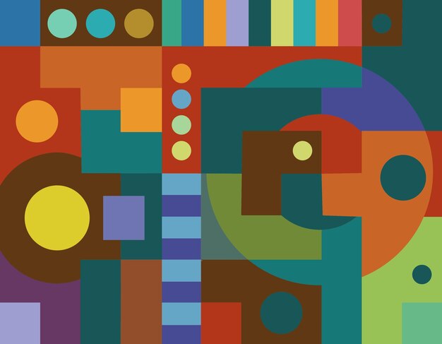 colorido arte abstracto para decoración de paredes