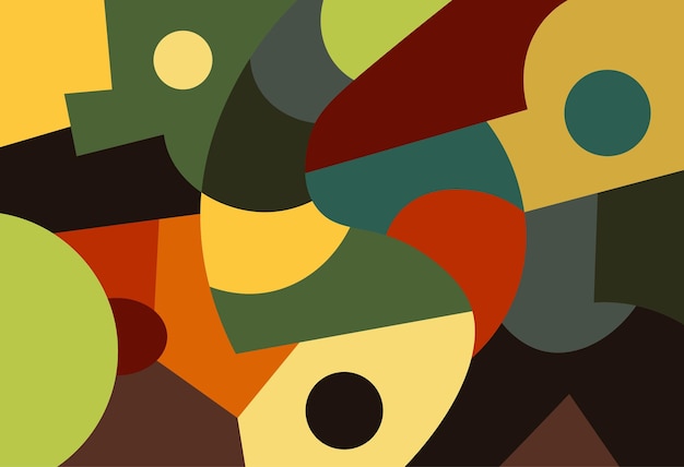 colorido arte abstracto para decoración de paredes
