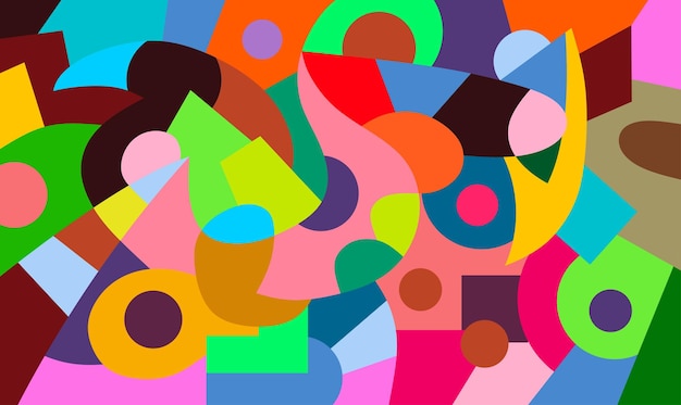 colorido arte abstracto para decoración