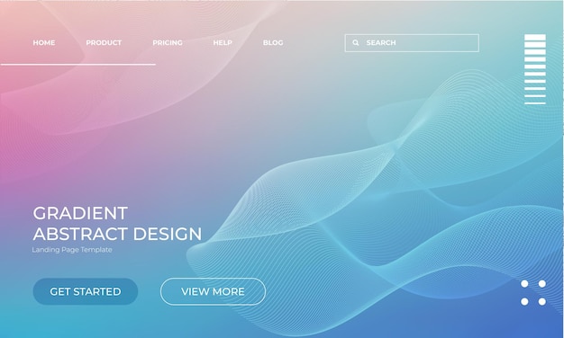 Colorido Baby Blue Vector Gradient Fondo para el diseño de la página de aterrizaje