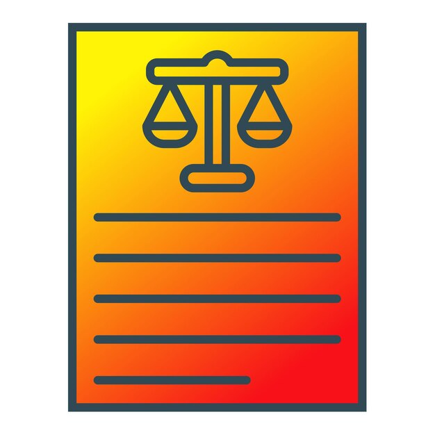 un colorido cartel naranja y azul que dice justicia en él