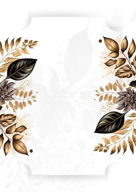 colorido colorido floral vector de flores elegante dibujo a mano invitación de boda diseño floral acuarela