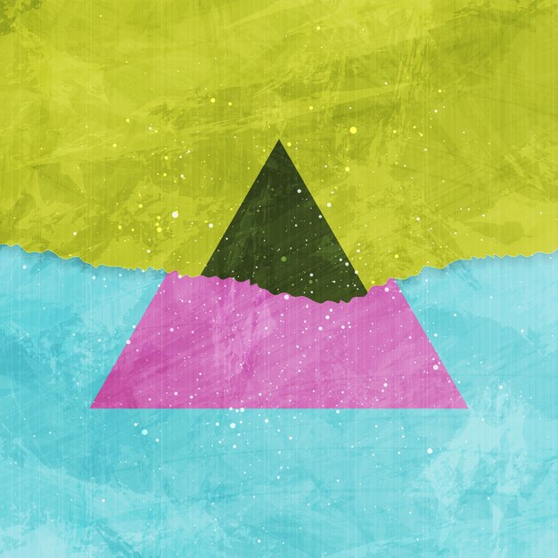 Colorido concepto grunge fondo minimalista con borde desordenado