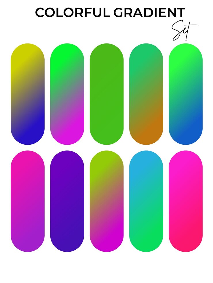 Vector un colorido conjunto de clavos con un número 7 en ellos