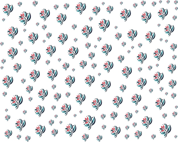 El colorido diseño floral sin costuras