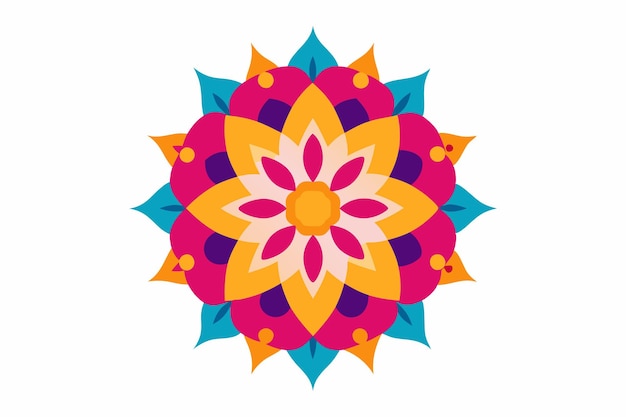 un colorido diseño de flores del libro del artista