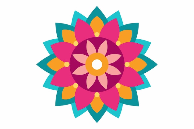 un colorido diseño de flores del libro del artista