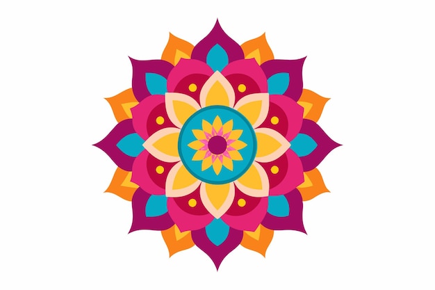 un colorido diseño de flores del libro del autor