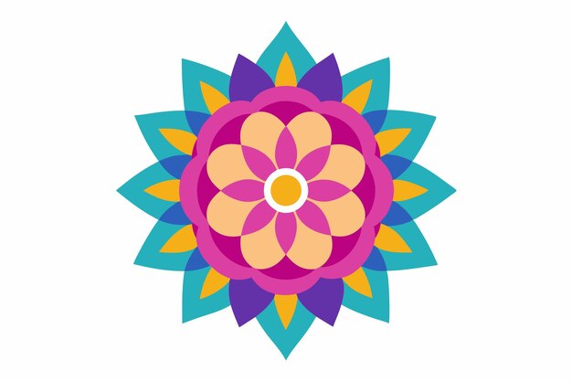 un colorido diseño de flores del libro del autor