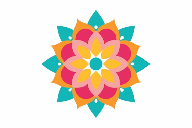 un colorido diseño de flores del libro del autor