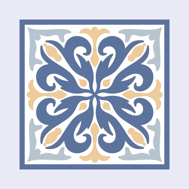 Colorido diseño de mosaico marroquí vintage