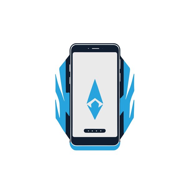 Un colorido diseño vectorial del teléfono