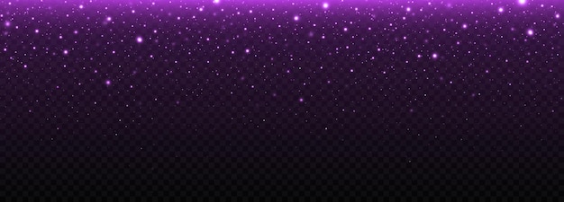 Colorido efecto bokeh púrpura Partículas de polvo mágicas brillantes Concepto mágico