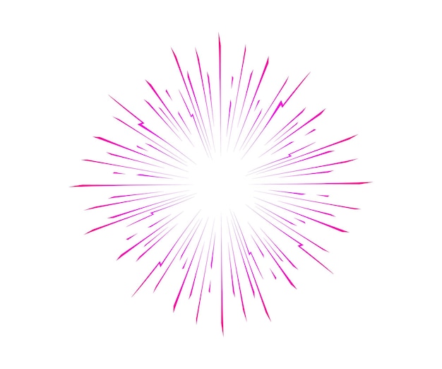 Colorido estallido de estrellas explosión de gradiente de bomba gran explosión estampación de cómic abstracto estallación de haz flash explosión flash resplandor animación ilustración vectorial