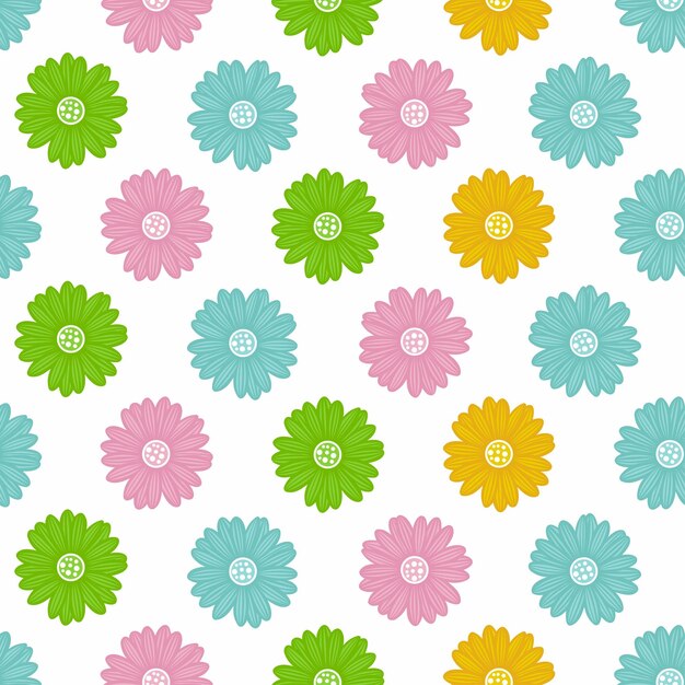 colorido, flor, seamless, patrón