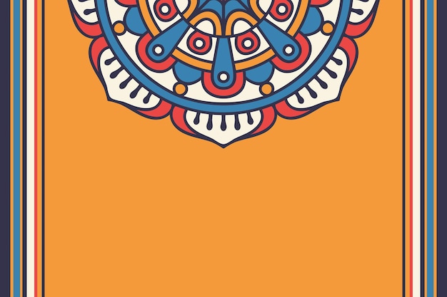 colorido fondo floral mandala