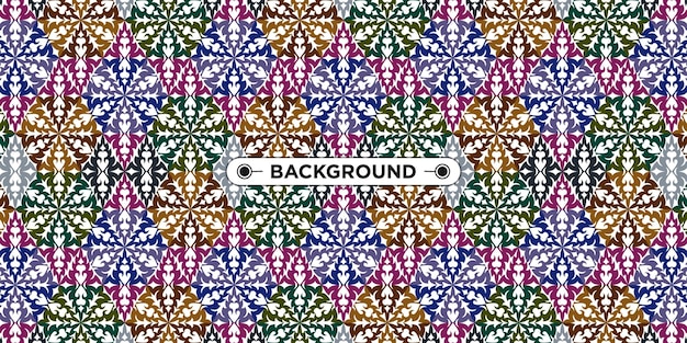 colorido fondo geométrico mandala étnico patrón