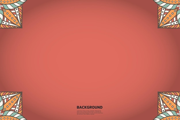 El colorido fondo del mandala
