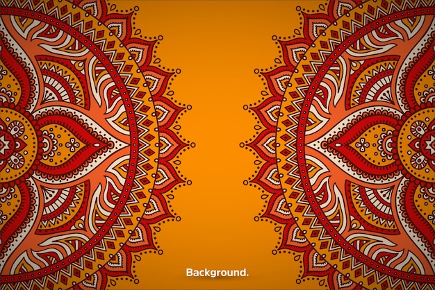 El colorido fondo del mandala