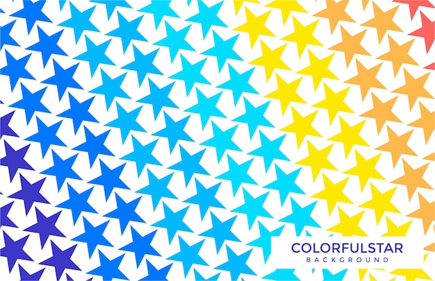 Colorido de fondo de moda abstracto estrella