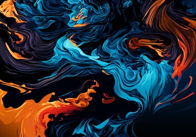 Colorido fondo ondulado lujo