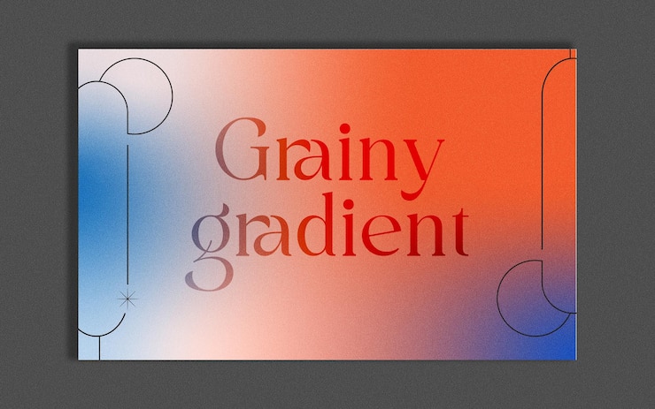 Vector un colorido fondo de papel tapiz con gradiente en textura granulada