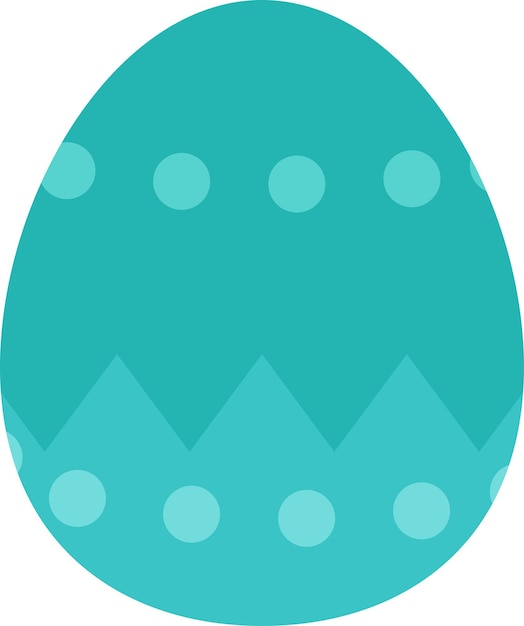 Vector colorido huevo de pascua para el concepto de diseño del festival de pascua