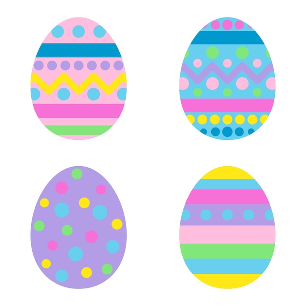 Vector colorido, huevos de pascua, vector