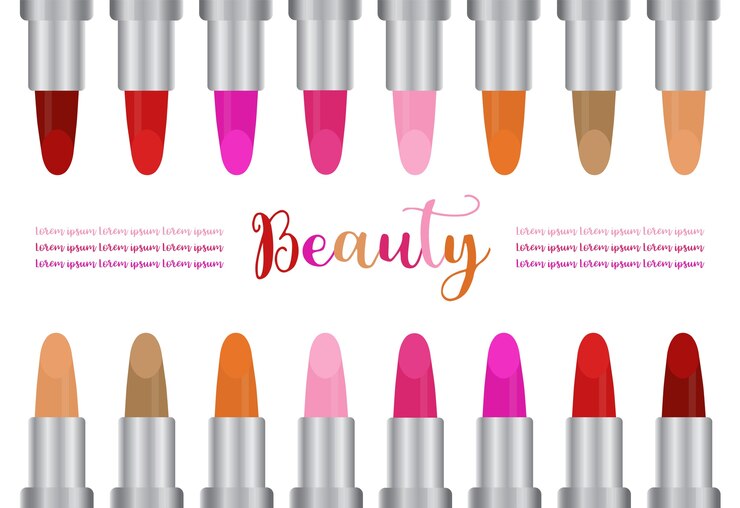 Vector colorido lápiz labial