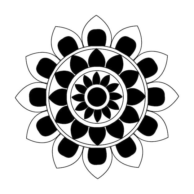El colorido mandala generado por Ai
