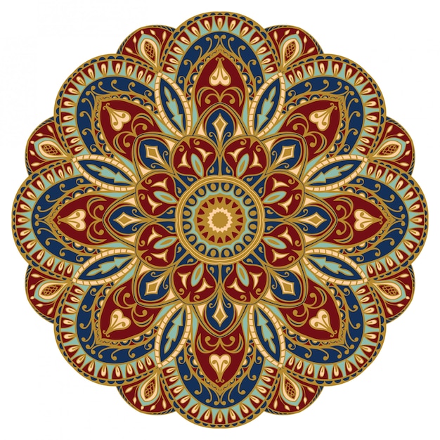 Colorido mandala oriental.