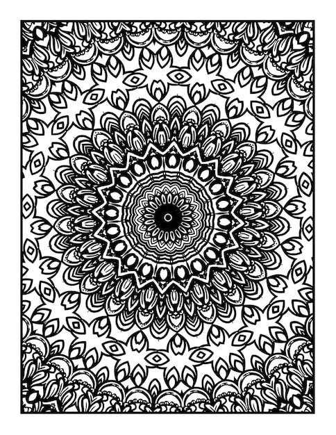 Vector un colorido mandala con un patrón de flores