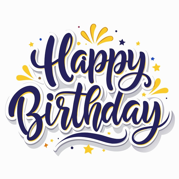 Un colorido mensaje de cumpleaños con un diseño festivo