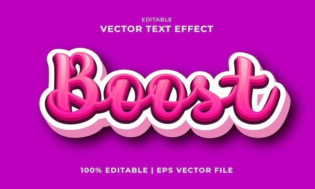 Colorido moderno 3d efecto de texto editable y diseño de tipografía