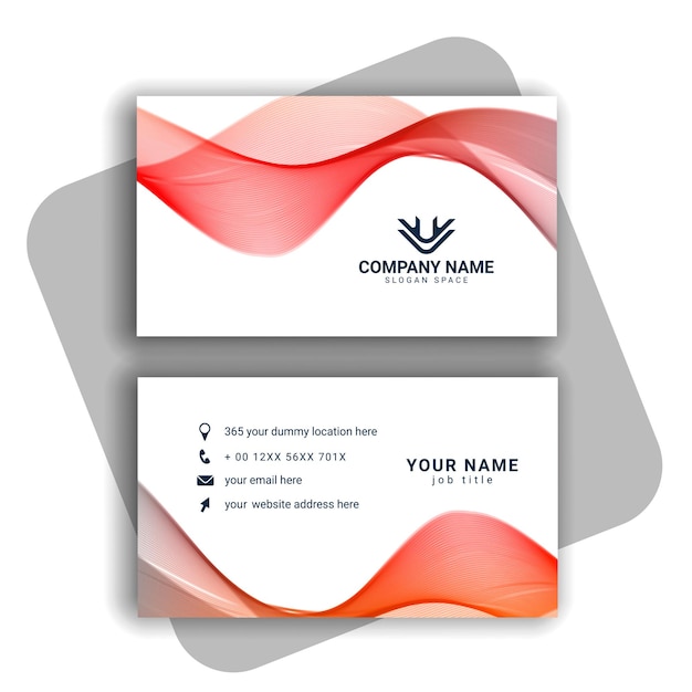 Colorido, moderno, businesscard, conjunto