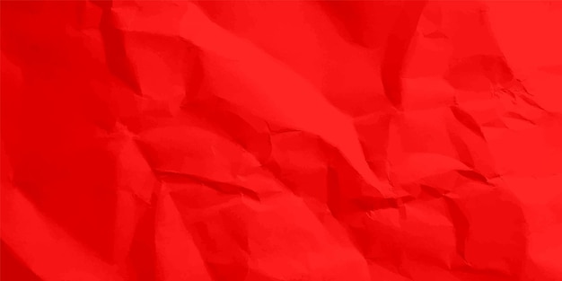 Vector colorido papel rojo arrugado textura áspera grunge viejo en blanco colorido ilustración vectorial de fondo