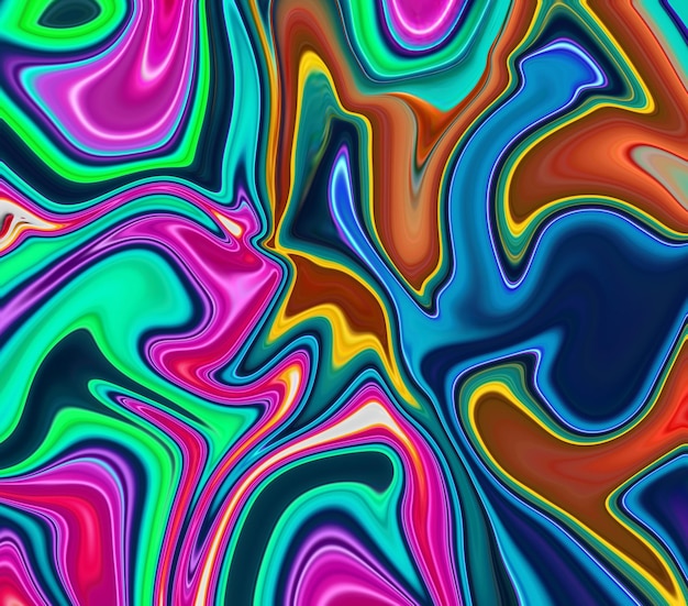 Un colorido patrón abstracto con la palabra amor