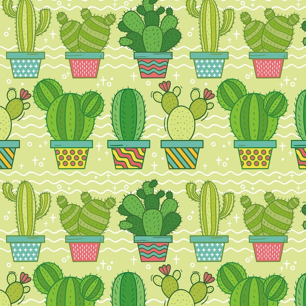 El colorido patrón del cactus