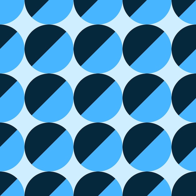 Colorido patrón sin costuras de burbujas azules negras para envoltorios textiles de tela