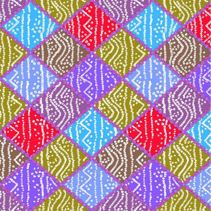Vector el colorido patrón del diamante