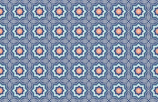 El colorido patrón de diseño islámico