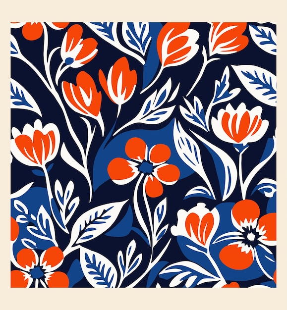 El colorido patrón floral de los textiles
