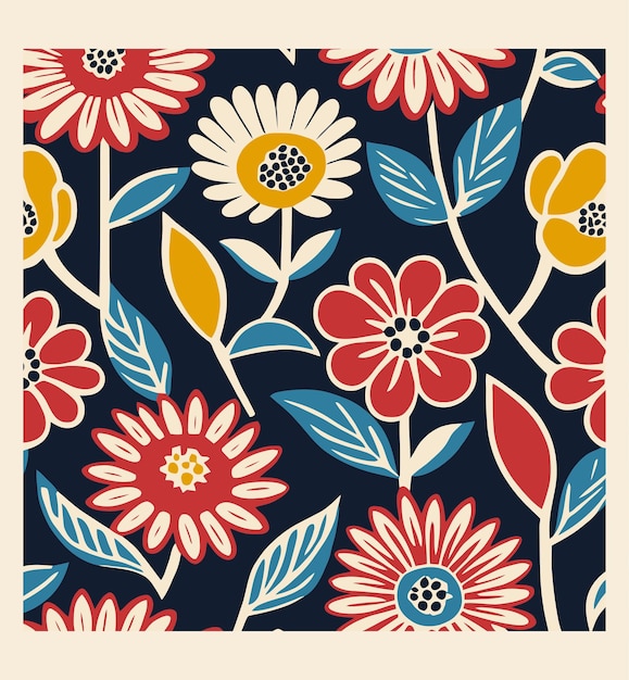 El colorido patrón floral de los textiles