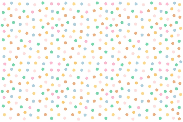 Colorido patrón geométrico de cumpleaños sobre fondo blanco, diseño para decoración, ilustración vectorial