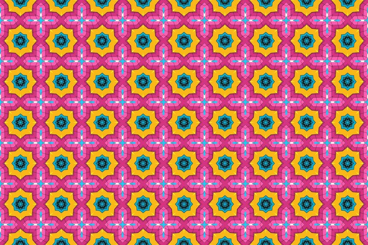 Vector el colorido patrón geométrico