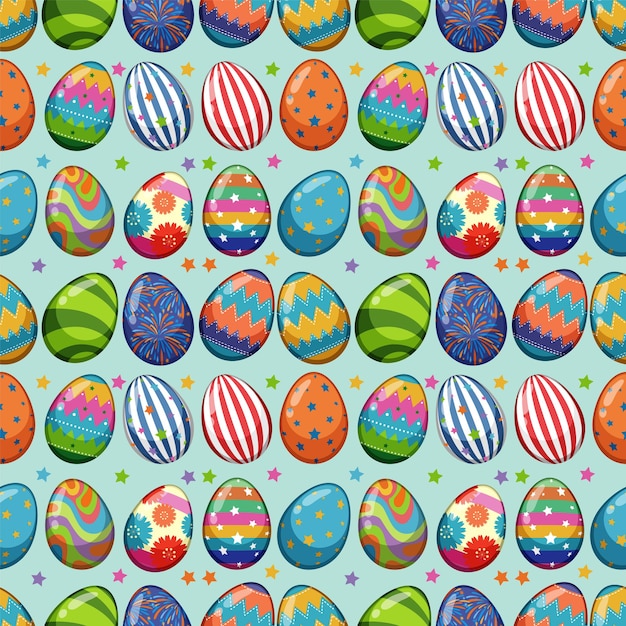 El colorido patrón del huevo de Pascua
