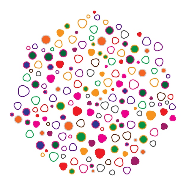 colorido polígono de tres lados y contorno en forma de estrella fondo