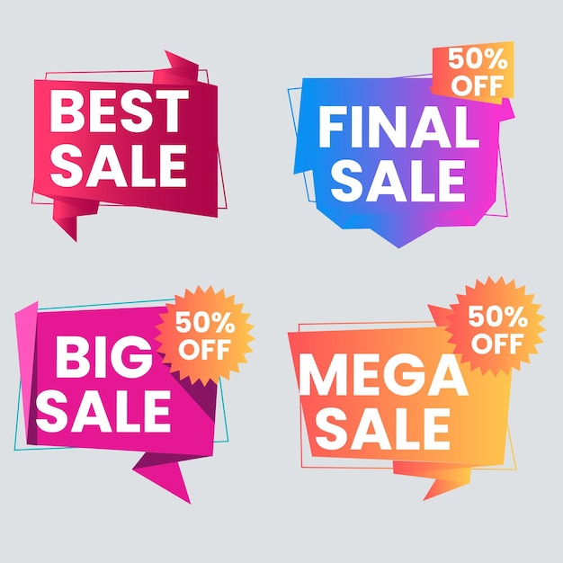 Colorido súper venta y descuento banner Ilustración vectorial